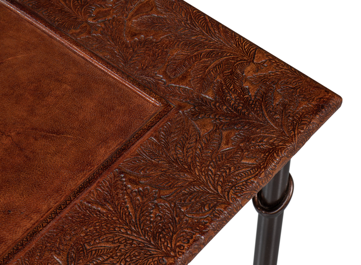 Kew Gardens Leather Nesting Tables