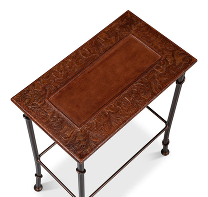 Kew Gardens Leather Nesting Tables