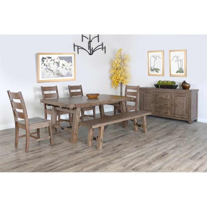 Sunny Designs Wood Extension Table with Turnbuckle - Doe Valley