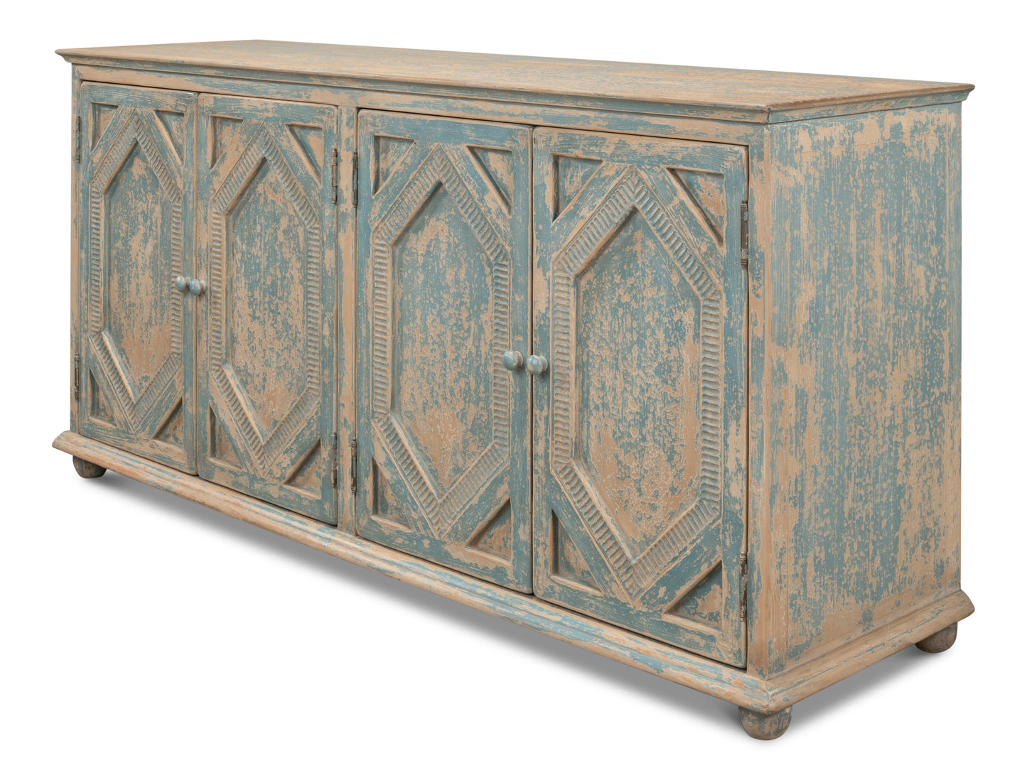 Four Diamonds Sideboard, Blue