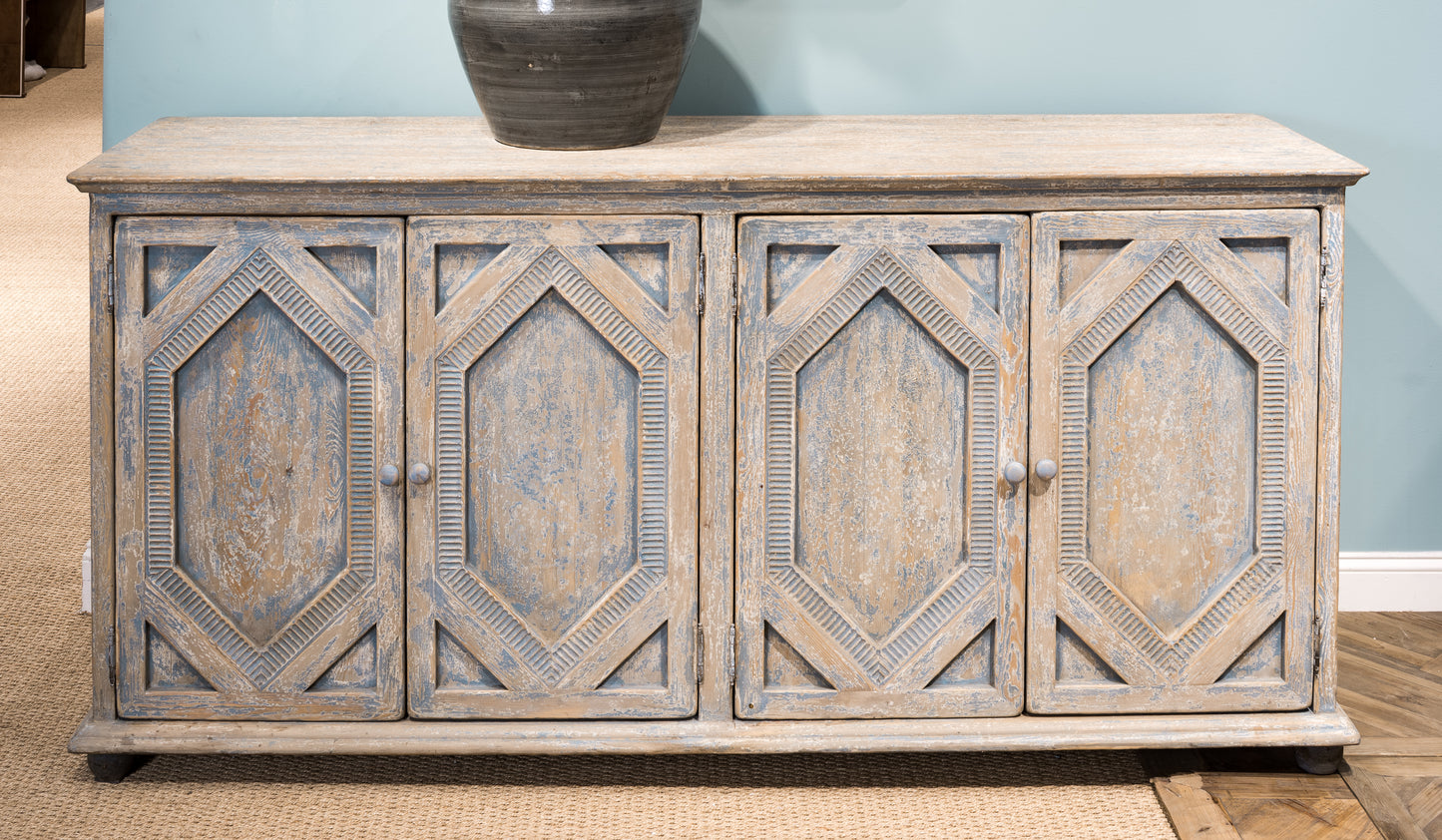 Four Diamonds Sideboard, Blue