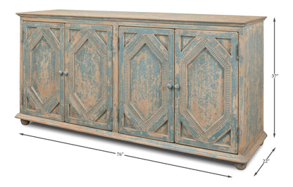 Four Diamonds Sideboard, Blue