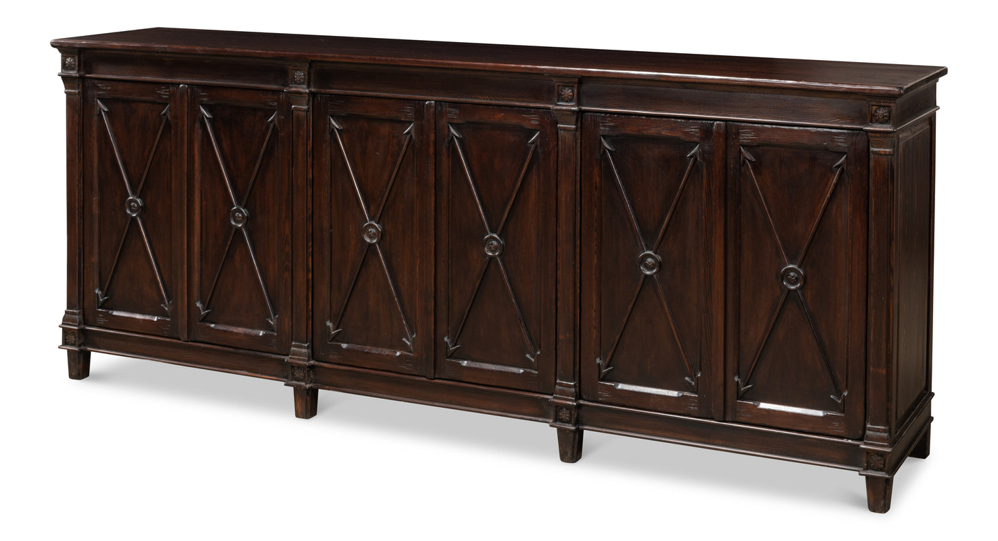 Marksman Sideboard, Dark Brown