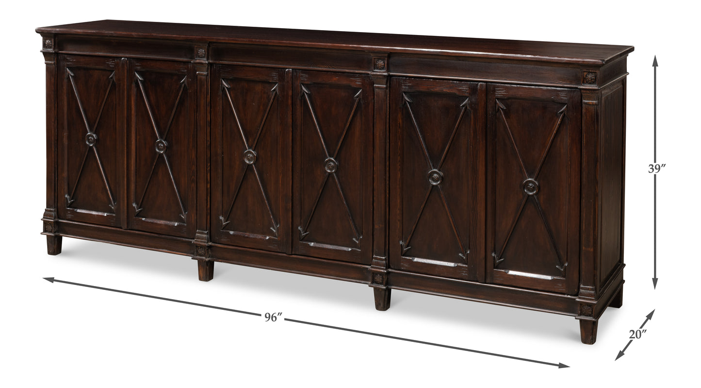 Marksman Sideboard, Dark Brown