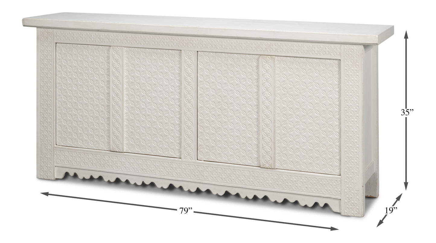 Persian Sideboard, Antique White