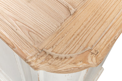 Antique Whitewash Sideboard, 4 Door