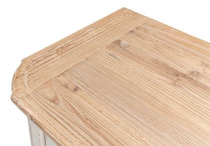 Antique Whitewash Sideboard, 4 Door