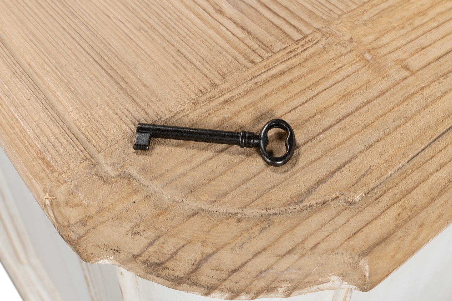 Antique Whitewash Sideboard, 6 Door