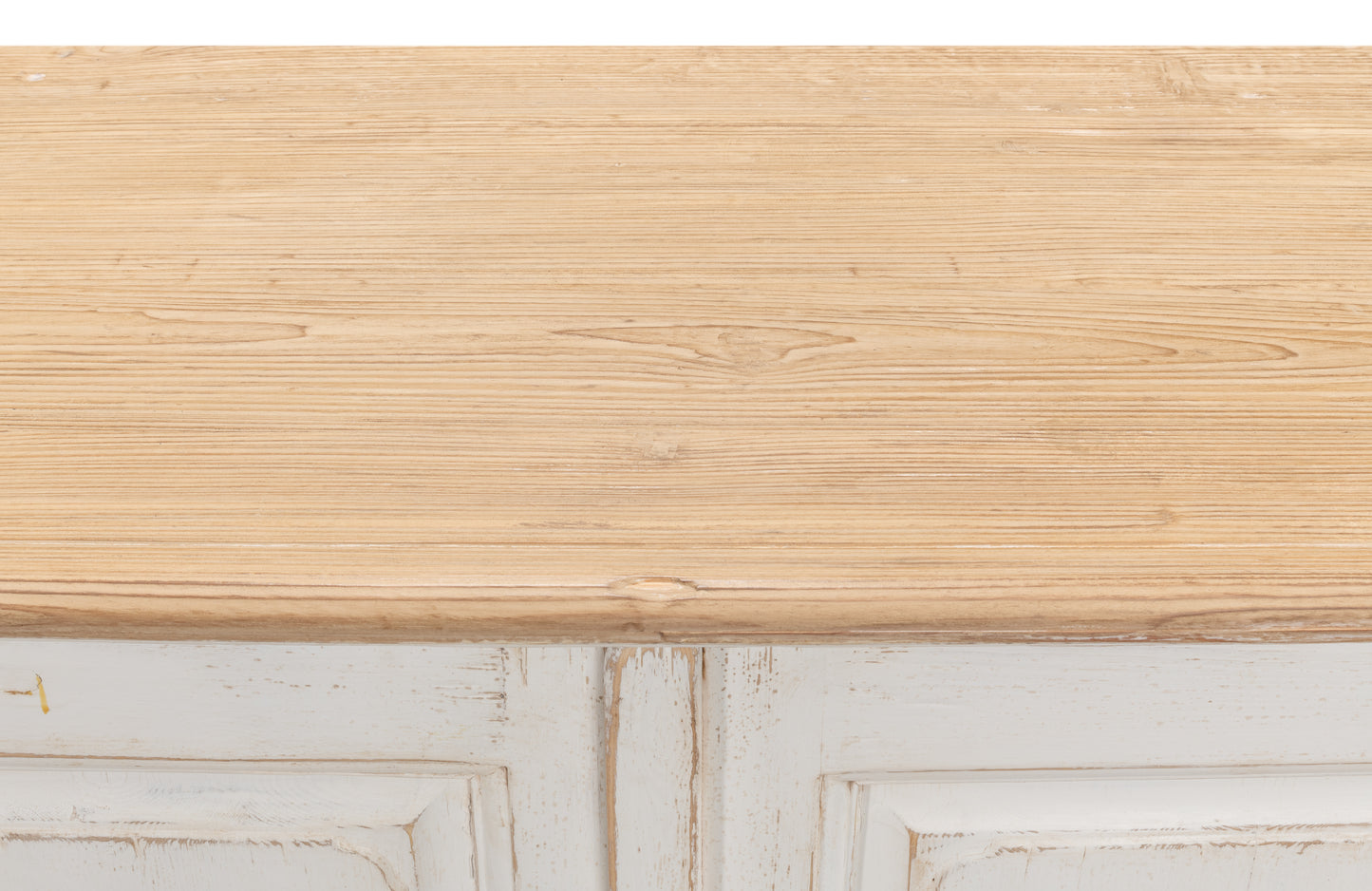 Antique Whitewash Sideboard, 6 Door