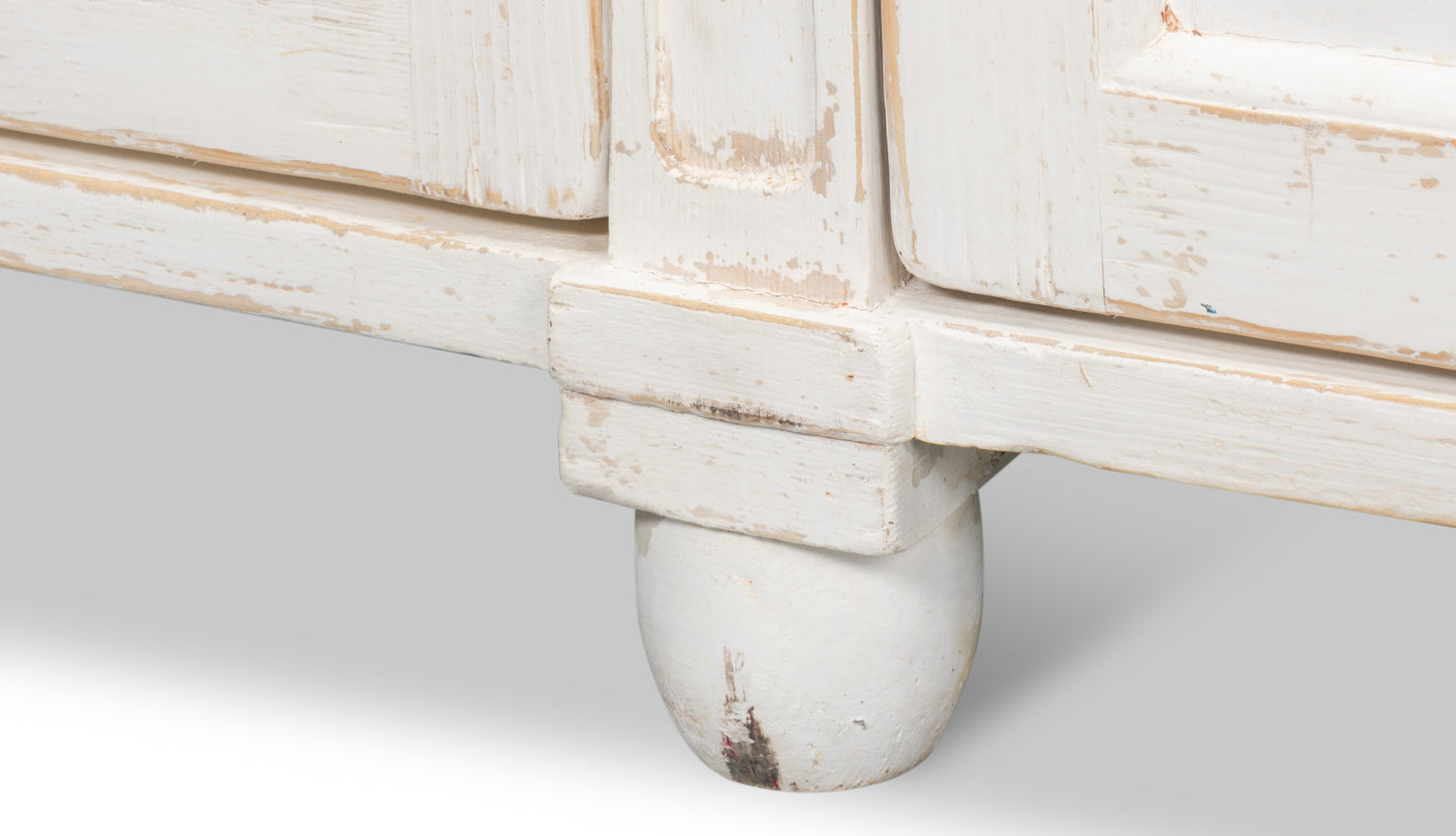 Diamond Wall Sideboard, Whitewash Finish