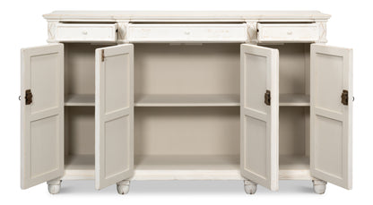 Diamond Wall Sideboard, Whitewash Finish