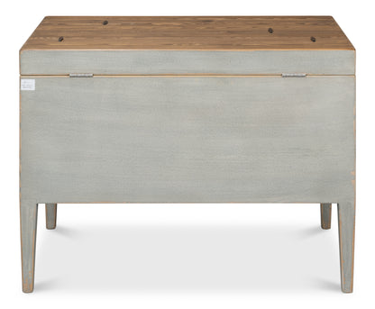 Trunk Side Table with Secret Storage