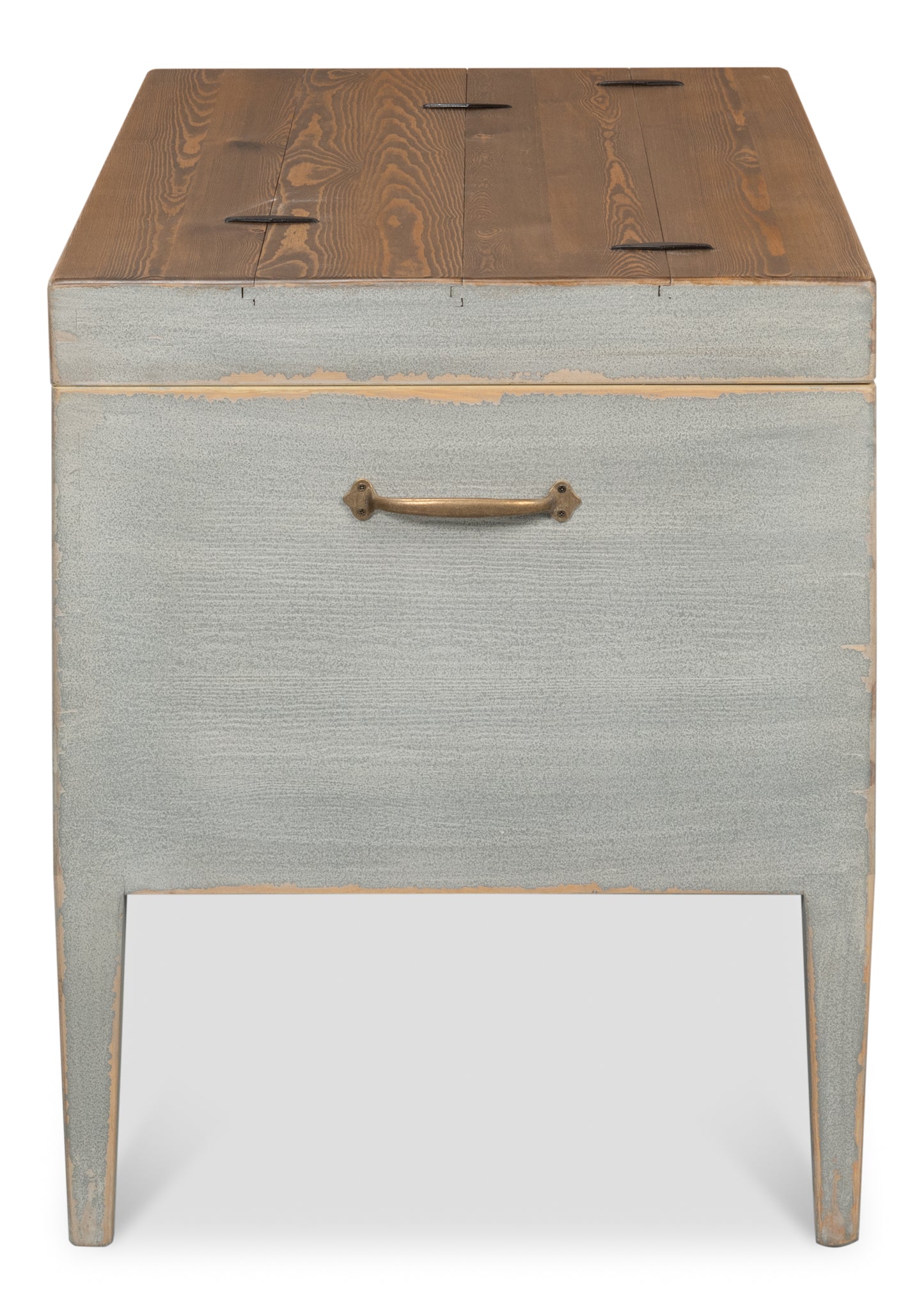 Trunk Side Table with Secret Storage