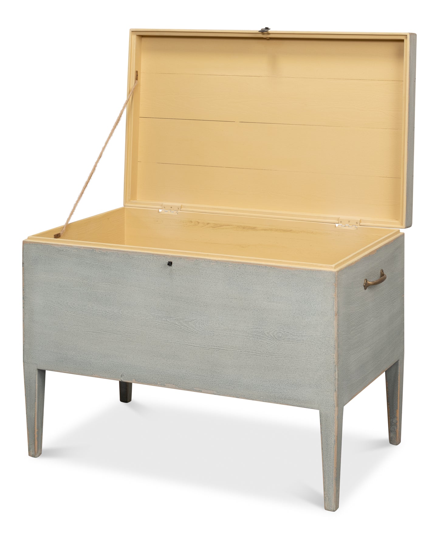 Trunk Side Table with Secret Storage