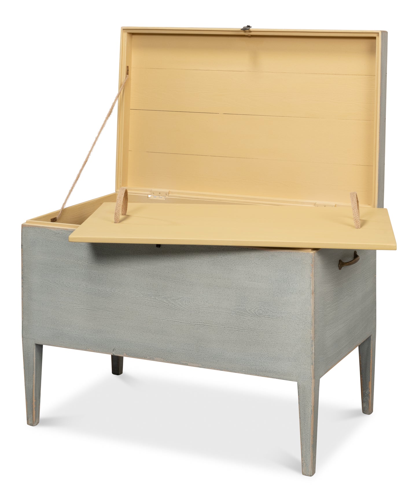 Trunk Side Table with Secret Storage