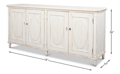 Whitewash Ribbon Sideboard