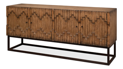Aztec Sideboard on Stand, Brown