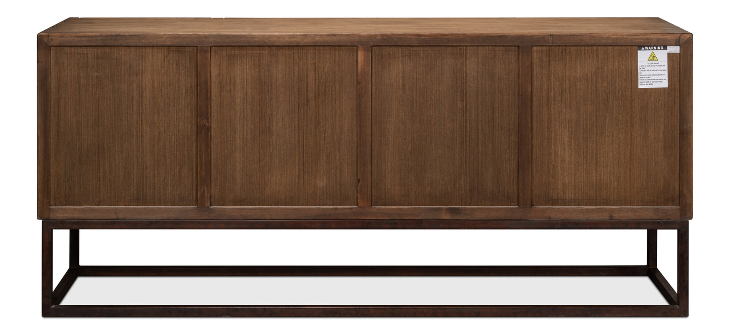 Aztec Sideboard on Stand, Brown