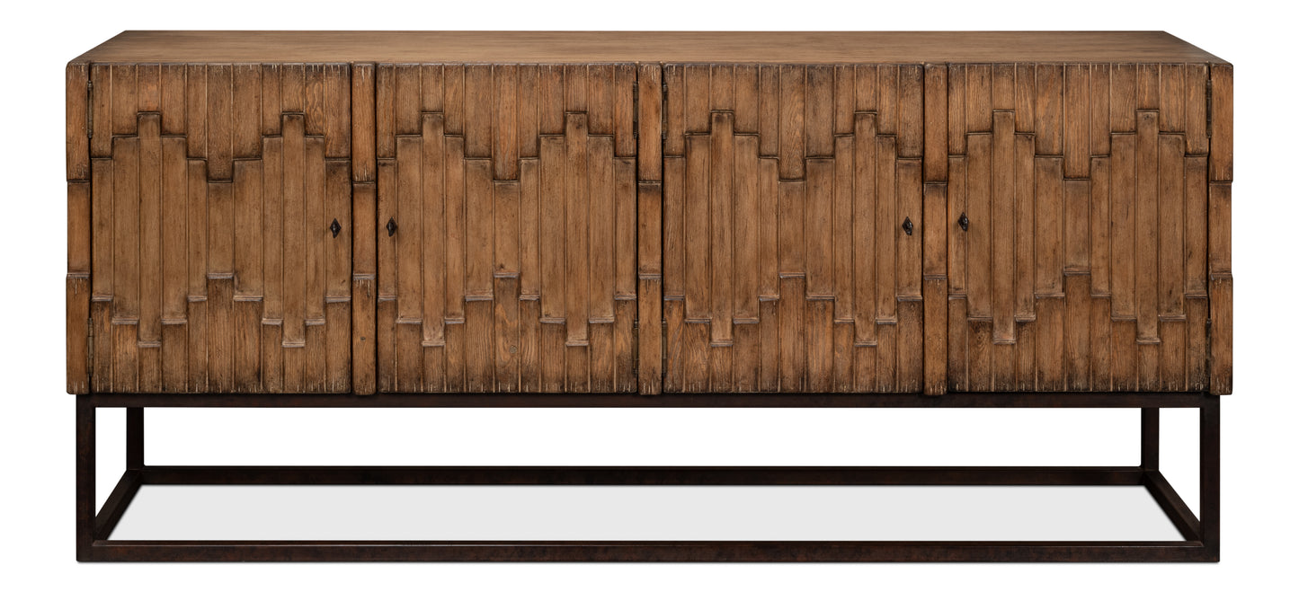 Aztec Sideboard on Stand, Brown