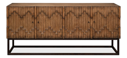 Aztec Sideboard on Stand, Brown