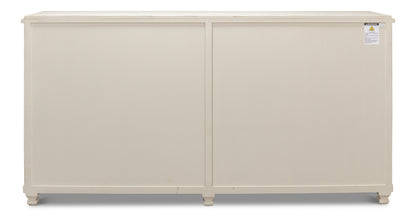 Beecher Sideboard with 4 Doors, Whitewash