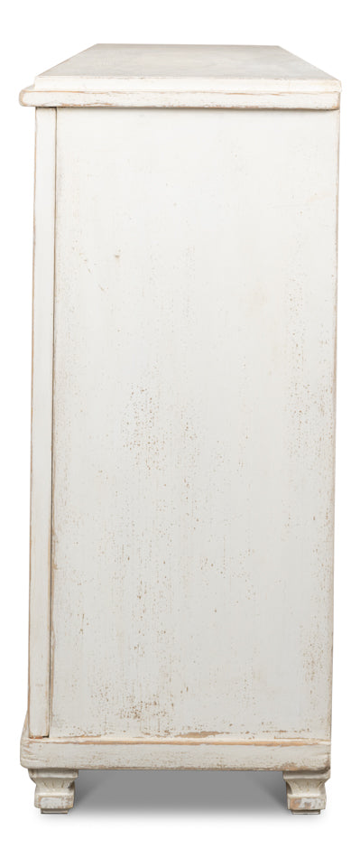 Beecher Sideboard with 4 Doors, Whitewash