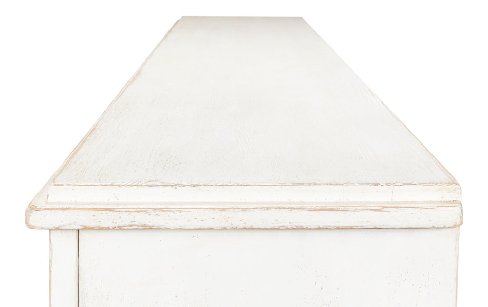 Beecher Sideboard with 4 Doors, Whitewash