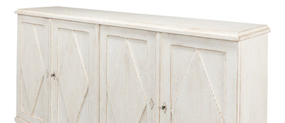 Beecher Sideboard with 4 Doors, Whitewash