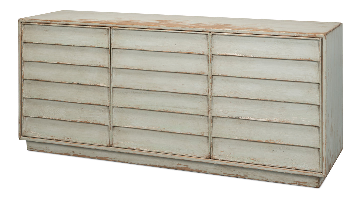Louvered Sideboard, Sage