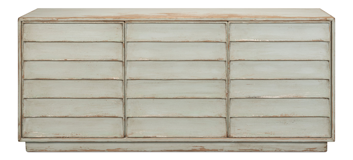 Louvered Sideboard, Sage