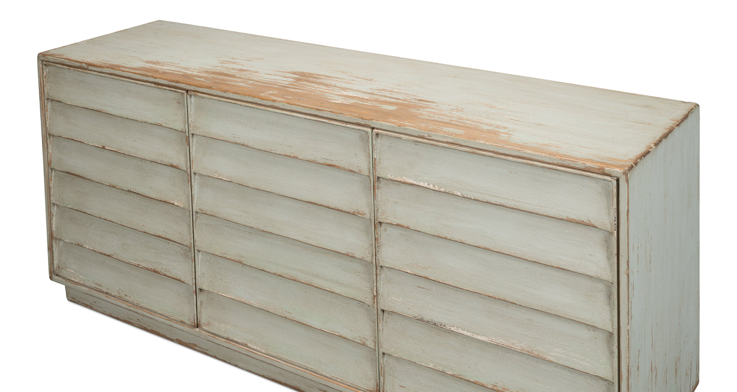 Louvered Sideboard, Sage