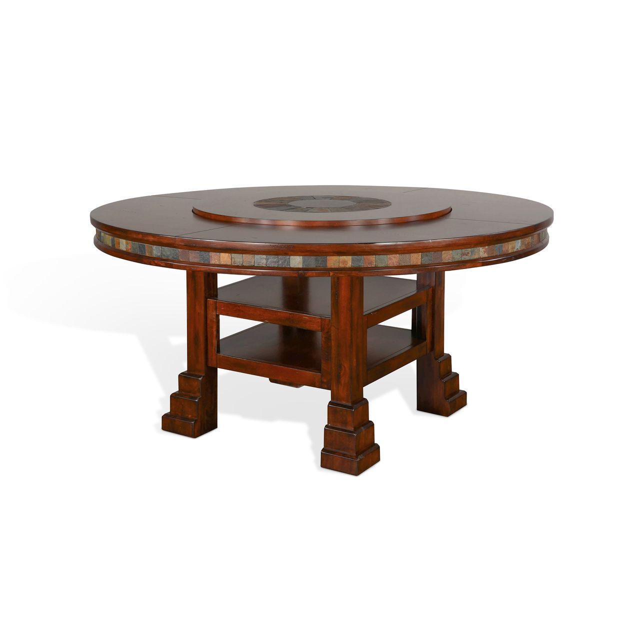 Sunny Designs 60"R Table with Lazy Susan - Santa Fe