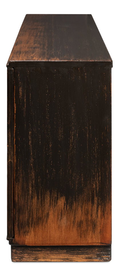 Scrubboard Front Sideboard, Ebony