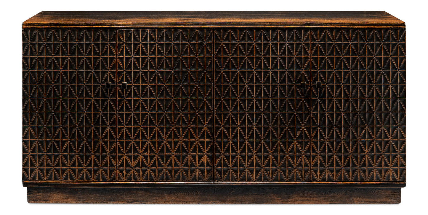 Scrubboard Front Sideboard, Ebony