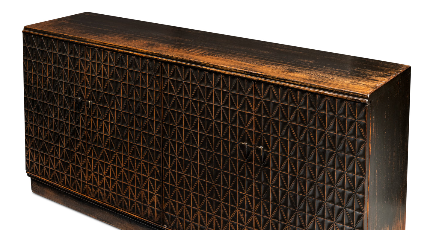 Scrubboard Front Sideboard, Ebony