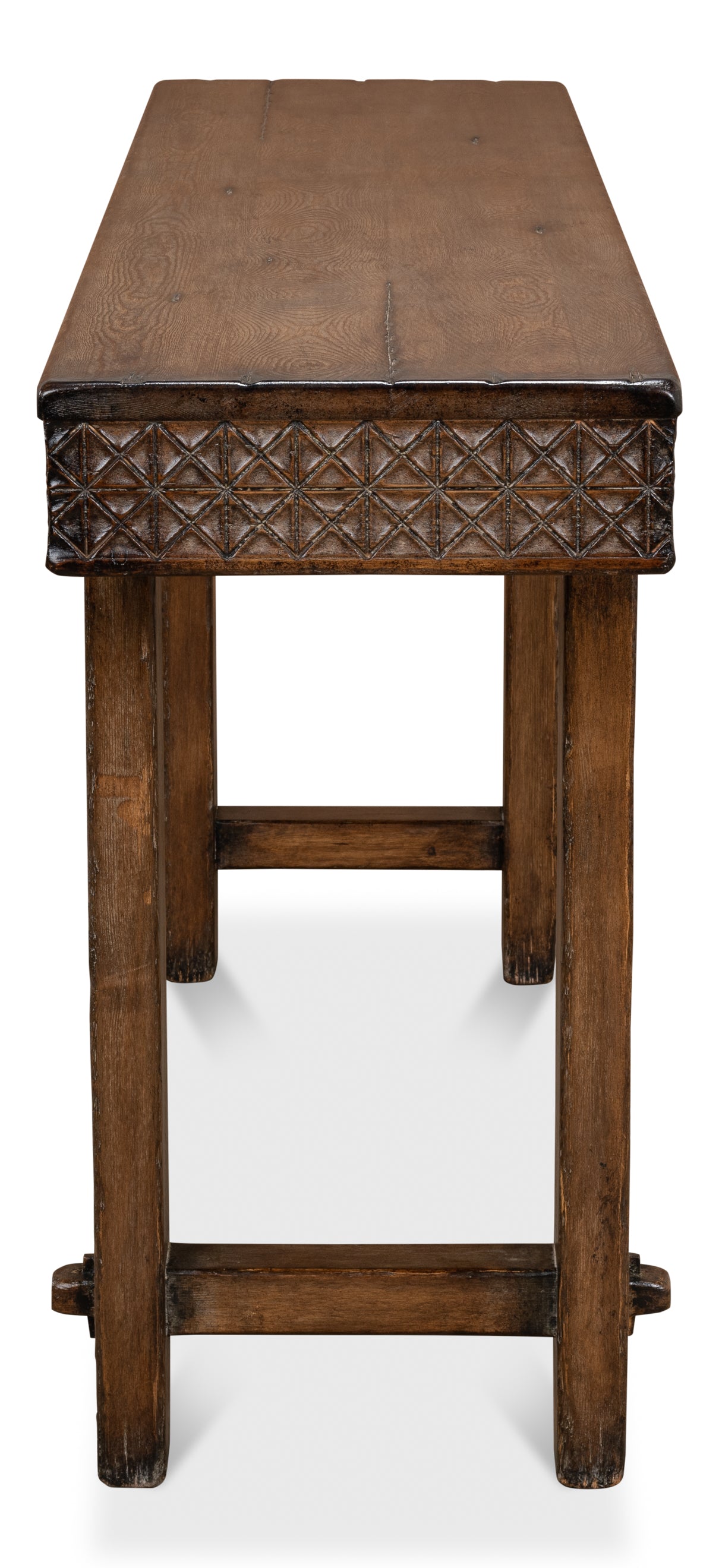 Honeycomb & Cross Console Table