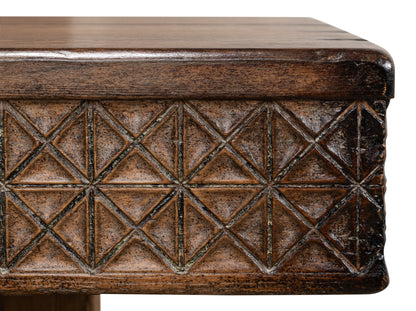 Honeycomb & Cross Console Table