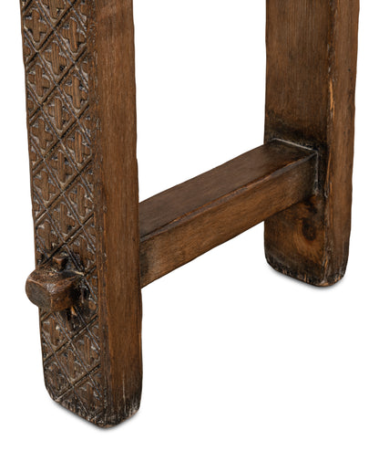Honeycomb & Cross Console Table
