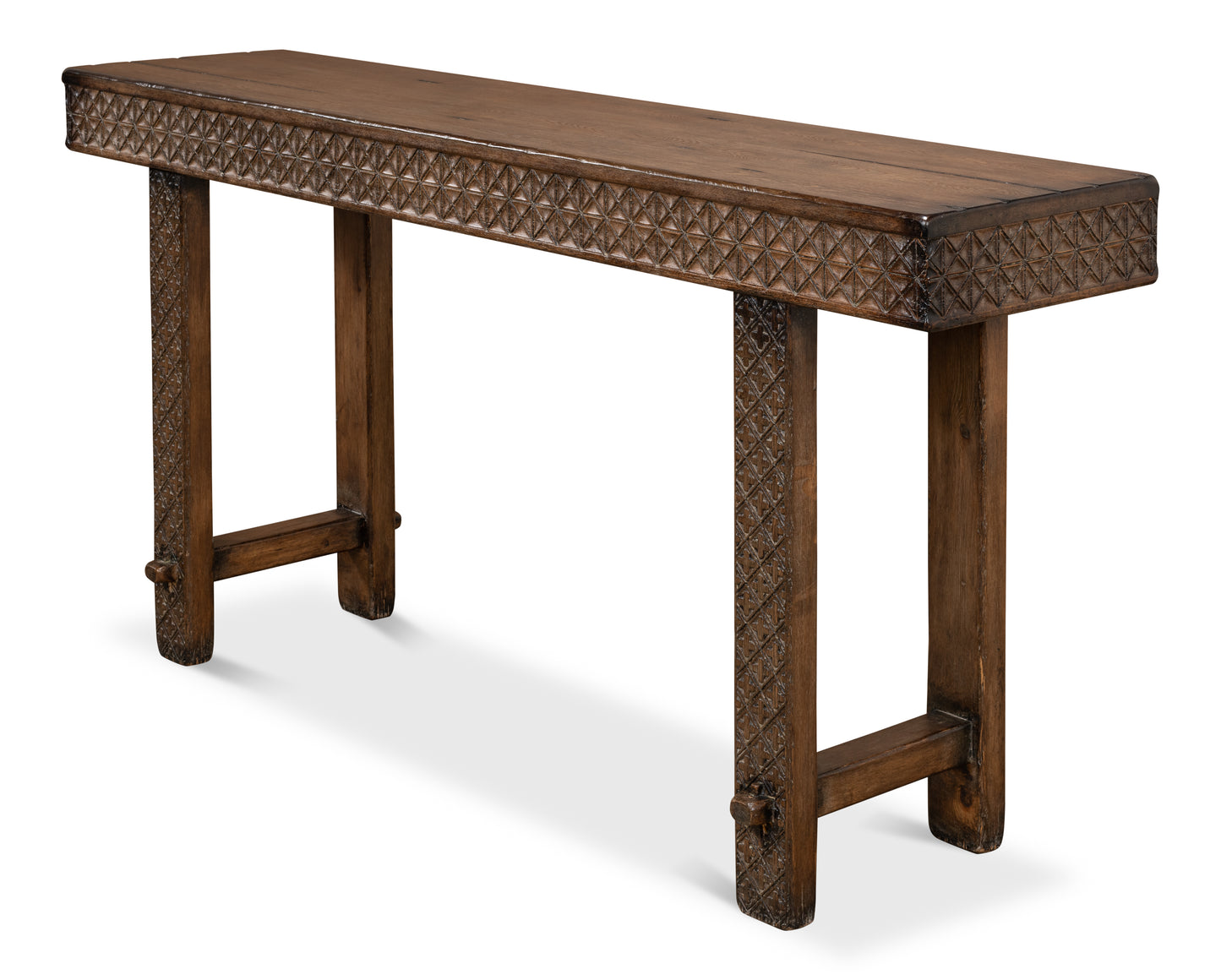 Honeycomb & Cross Console Table