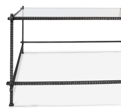 Serrated Edge Iron Coffee Table