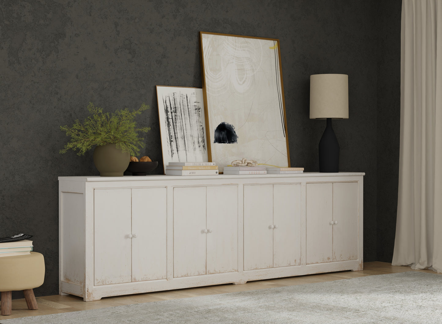 Eight Is Enough Sideboard, Whitewash