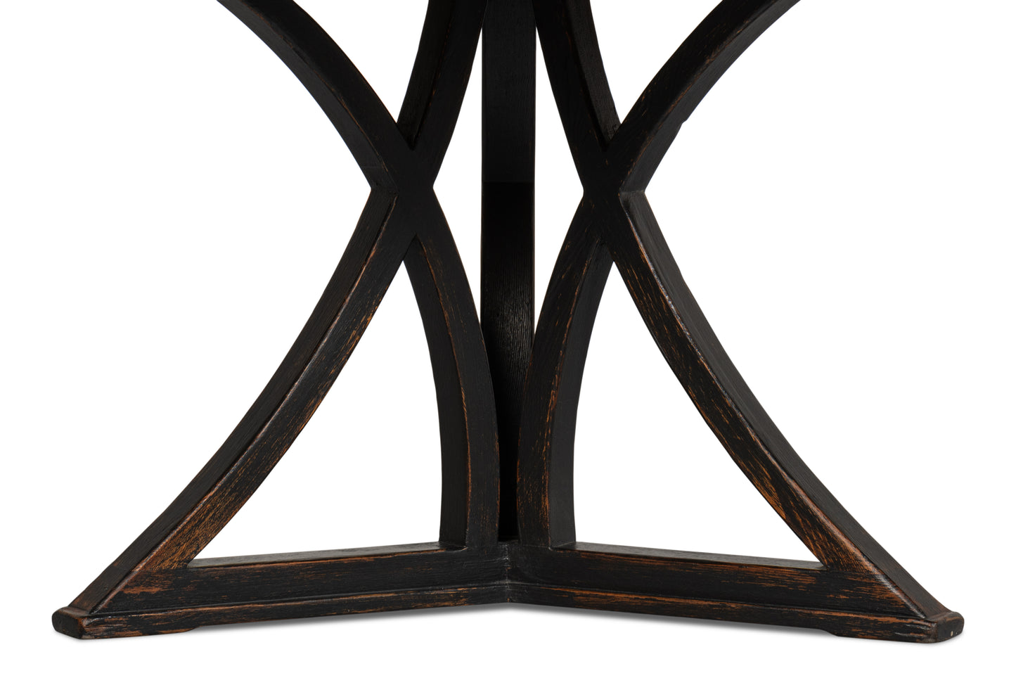 Flying Buttress Dining Table, Antique Black