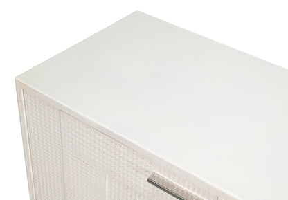 Bronzini Credenza, Embossed White