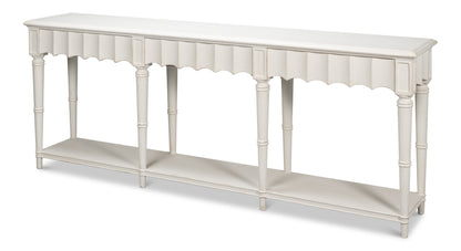 Chantal Console Table Antique White