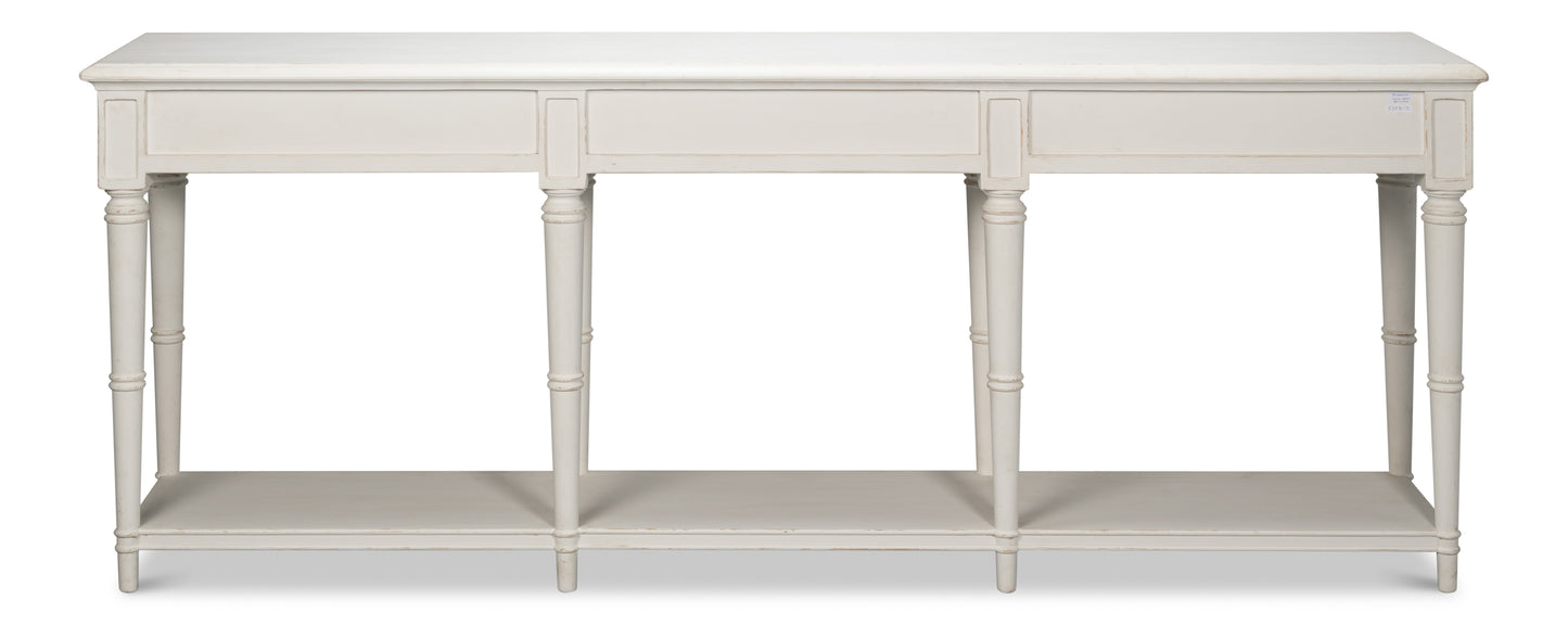 Chantal Console Table Antique White