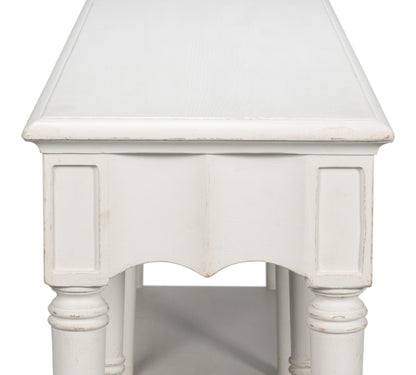 Chantal Console Table Antique White