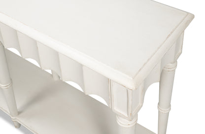 Chantal Console Table Antique White