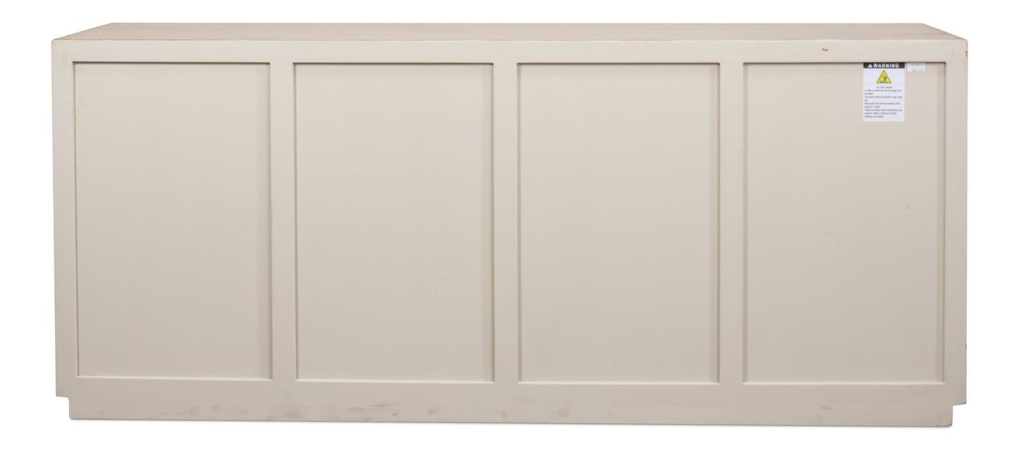 Hollis 4 Door Sideboard, Stone Grey