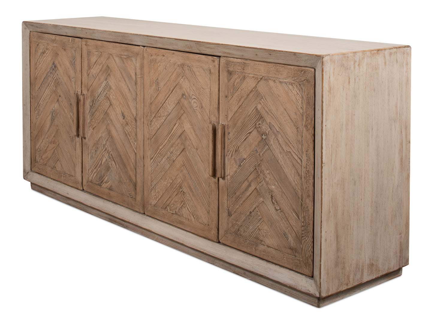 Hollis 4 Door Sideboard, Stone Grey