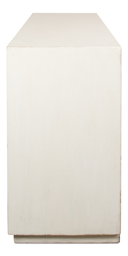Hollis 4 Door Sideboard, Antique White